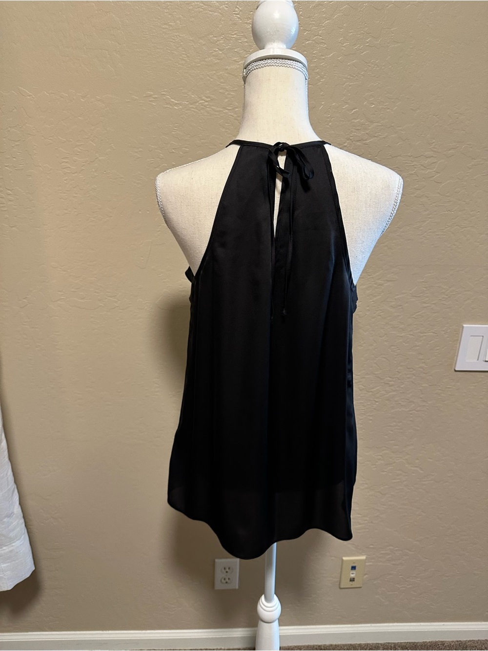 Guess Black Ruffle Halter Tank Top - Picture 4 of 7